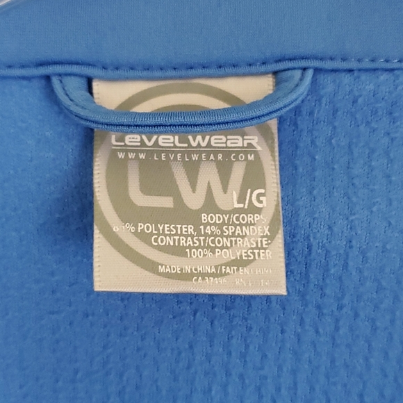 Level Wear Athletic Blue Pullover Top L - Picture 6 of 12